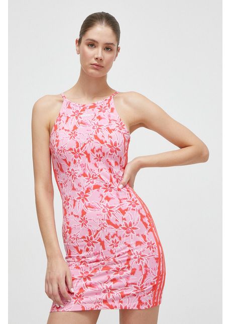 Adidas originals rochie culoarea roz mini mulat