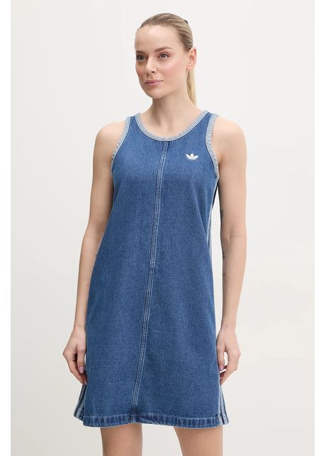 Adidas originals rochie din denim denim 3s dress mini dreapt jd2580