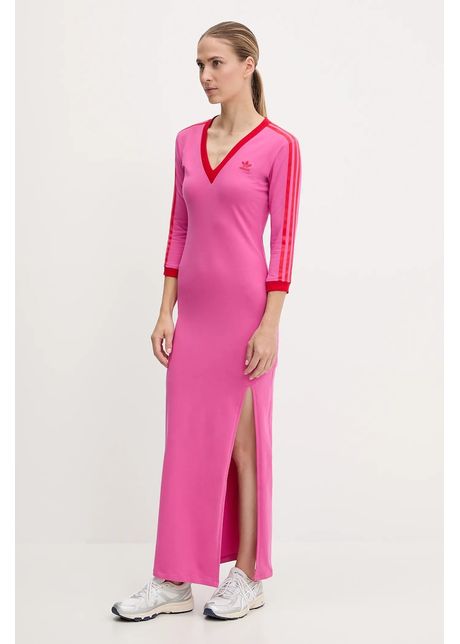 Adidas originals rochie maxi dress v culoarea roz maxi drept jy2941