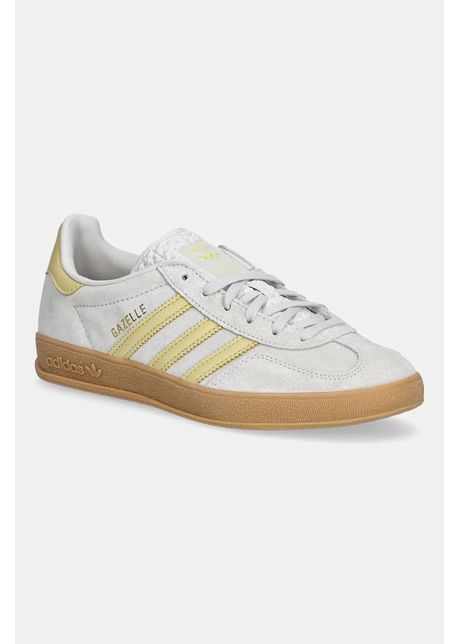 Adidas originals sneakers din piele intoars gazelle indoor femei culoarea gri js4145
