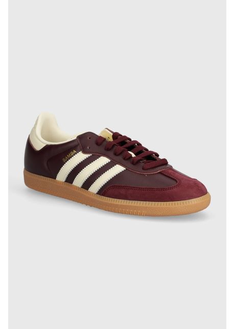 Adidas originals sneakers din piele samba og culoarea bordo id0477