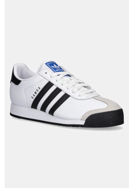 Adidas originals sneakers din piele samoa culoarea alb 675033
