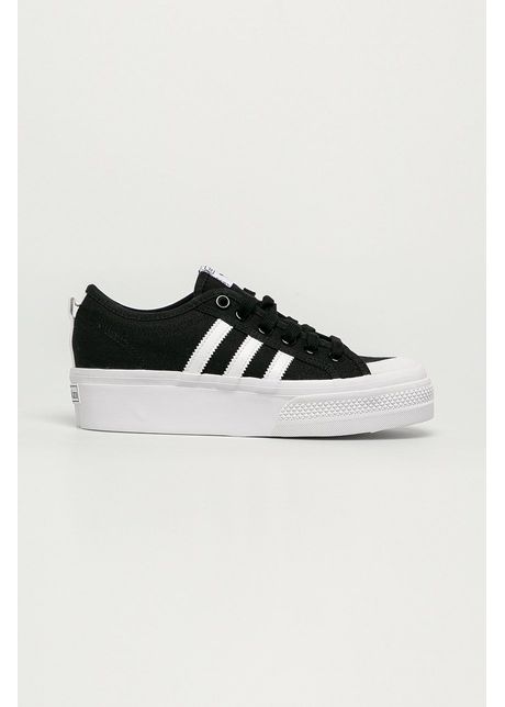 Adidas originals sneakers nizza platform femei culoarea negru fv5321