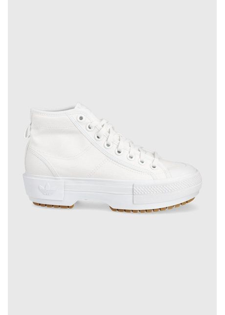 Adidas originals teni i nizza gz8858 femei culoarea alb gz8858 wht gum3