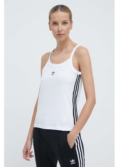 Adidas originals top 3 stripe tank femei culoarea alb ir6914