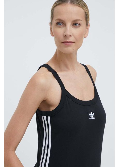 Adidas originals top 3 stripes tank femei culoarea negru iu2431