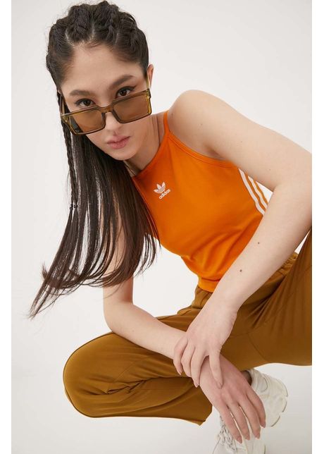 Adidas originals top adicolor hc1979 femei culoarea portocaliu hc1979 borang