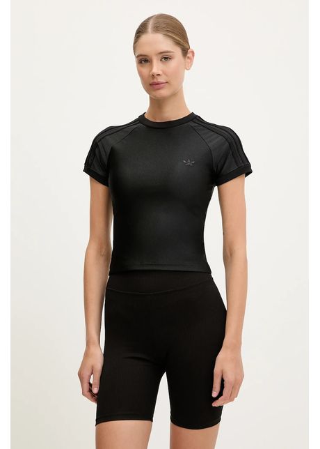 Adidas originals tricou 3 stripe spandex culoarea negru jj0908