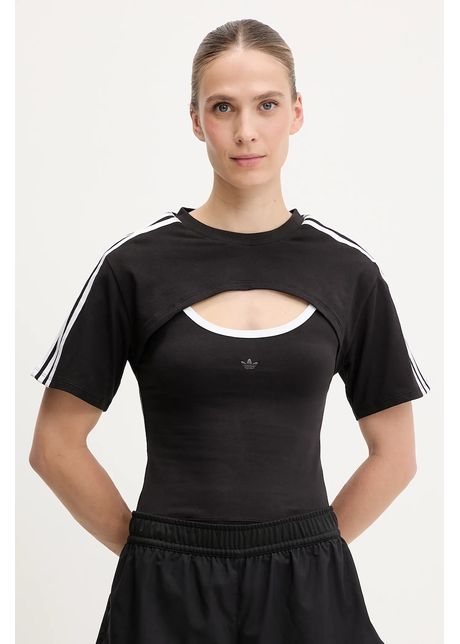 Adidas originals tricou cut out tee culoarea negru jd0042