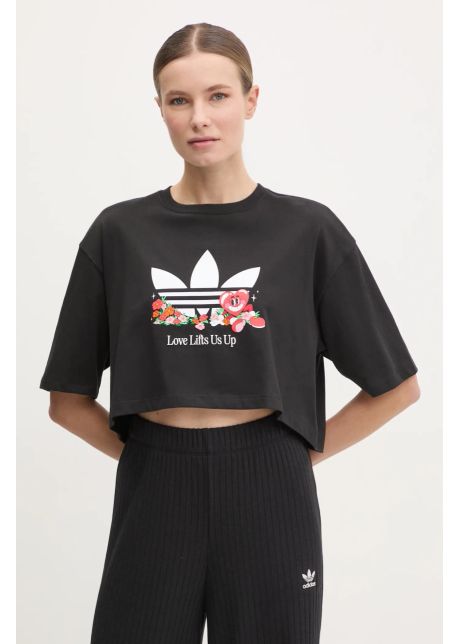 Adidas originals tricou din bumbac nelson femei culoarea negru jc8333
