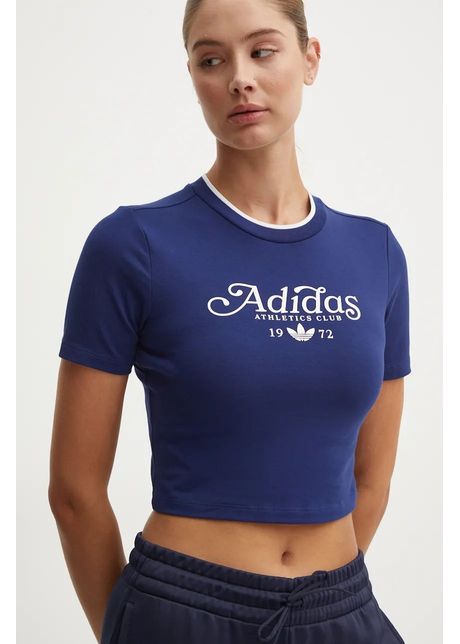Adidas originals tricou femei culoarea albastru marin ix3544