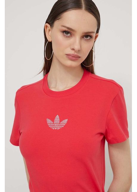 Adidas originals tricou femei culoarea ro u is4596