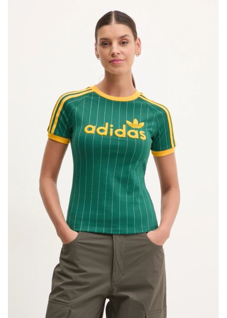 Adidas originals tricou graphic cali t femei culoarea verde jc7703