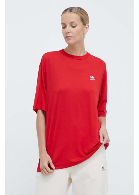 Adidas originals tricou trefoil tee femei culoarea ro u ir8069
