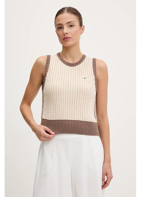 Adidas originals vest knitted vest culoarea bej jd0904