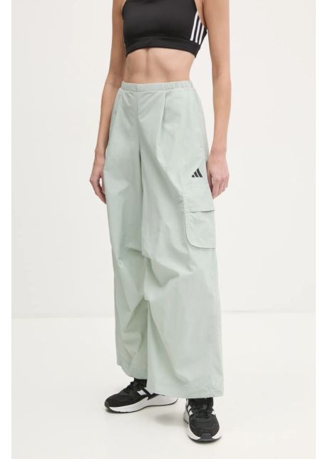 Adidas pantaloni city escape femei culoarea gri neted jy0517