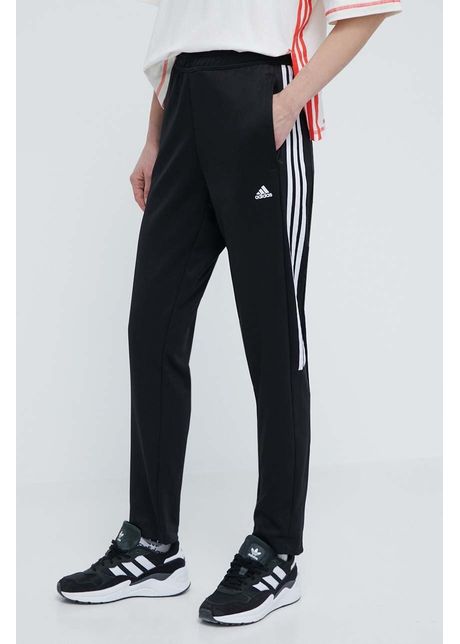 Adidas pantaloni de antrenament tiro culoarea negru cu imprimeu is4554