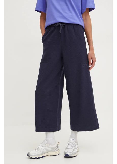 Adidas pantaloni de trening all szn culoarea albastru marin neted iw1030