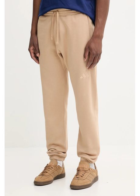 adidas pantaloni de trening All SZN culoarea bej, uni, JX5099