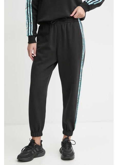 Adidas pantaloni de trening animal culoarea negru cu imprimeu iy1659