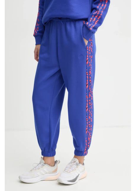 Adidas pantaloni de trening animal culoarea violet cu imprimeu iy1662