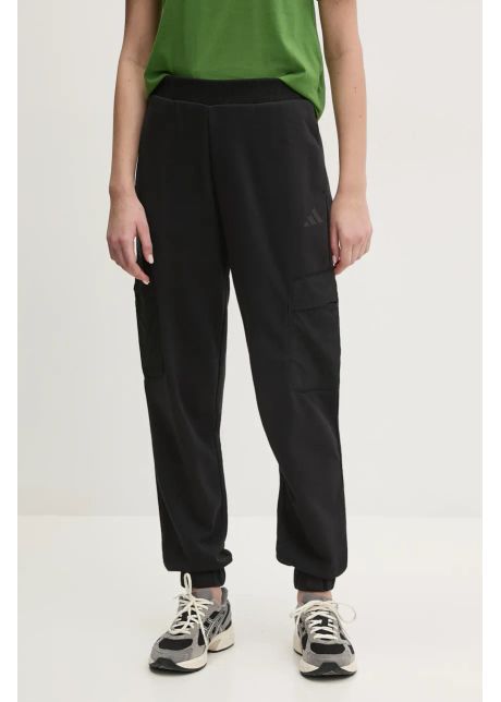 Adidas pantaloni de trening city escape femei culoarea negru uni jf3417