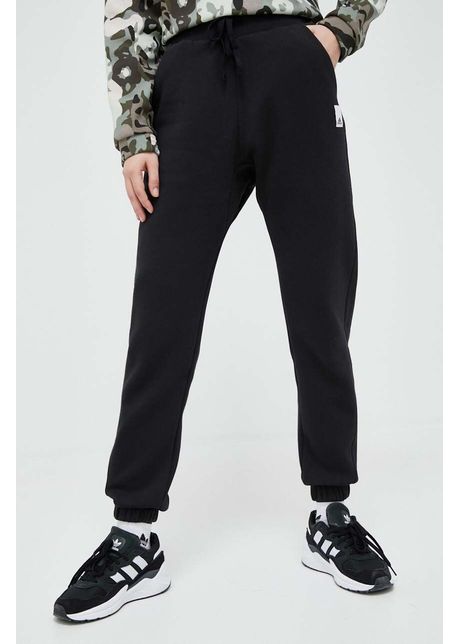 Adidas pantaloni de trening culoarea negru neted