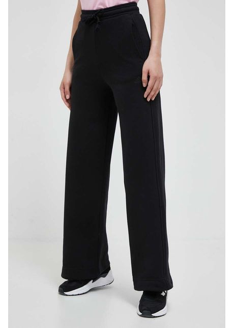 Adidas pantaloni de trening culoarea negru neted