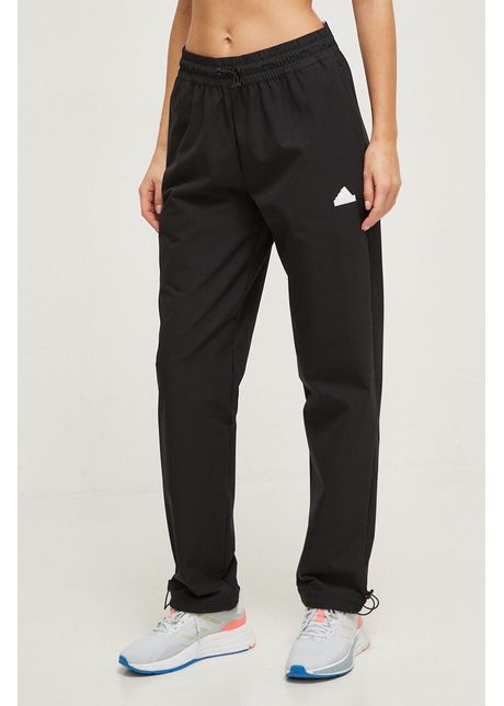 Adidas pantaloni de trening culoarea negru uni it8814