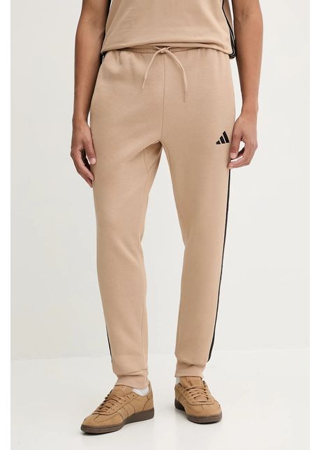 adidas pantaloni de trening Essentials culoarea bej, cu imprimeu, JX0712