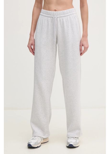 Adidas pantaloni de trening essentials culoarea gri melanj ji6050