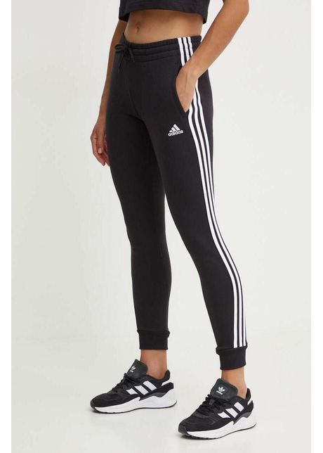 Adidas pantaloni de trening essentials culoarea negru cu imprimeu hz5753