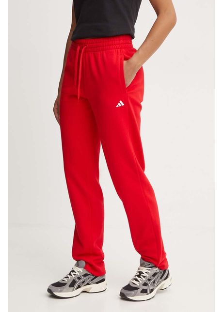 Adidas pantaloni de trening essentials culoarea rosu neted iy1634