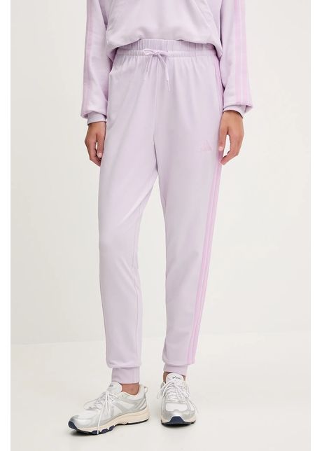 Adidas pantaloni de trening essentials culoarea violet uni je1189
