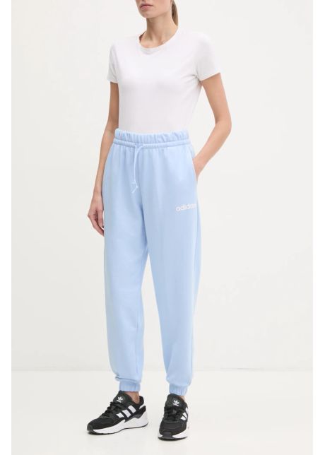 Adidas pantaloni de trening essentials linear cu imprimeu jc5951