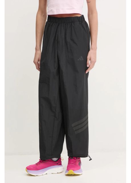 Adidas pantaloni de trening future icons culoarea negru neted je0147