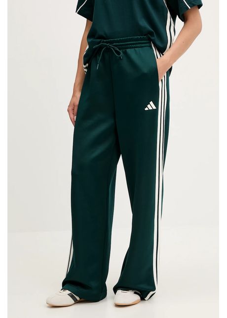 Adidas pantaloni de trening stadium culoarea verde cu imprimeu jw0529