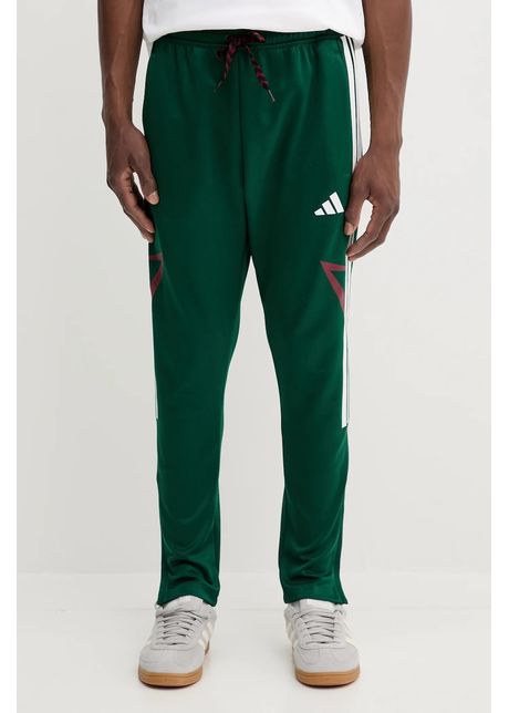 adidas pantaloni de trening Tiro culoarea verde, cu imprimeu, JN2574