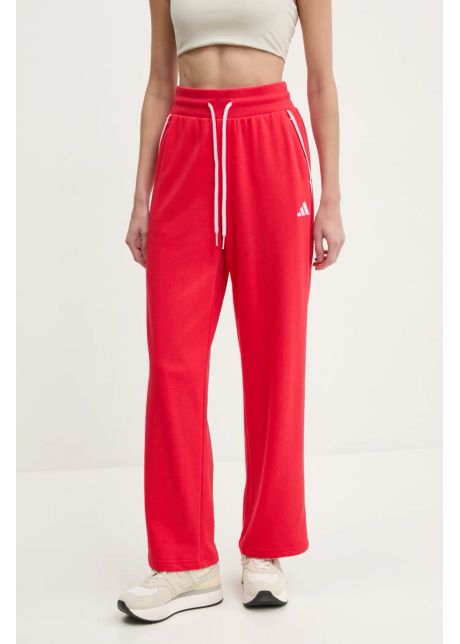 Adidas pantaloni de trening w cb color pop culoarea rosu cu imprimeu jg6252