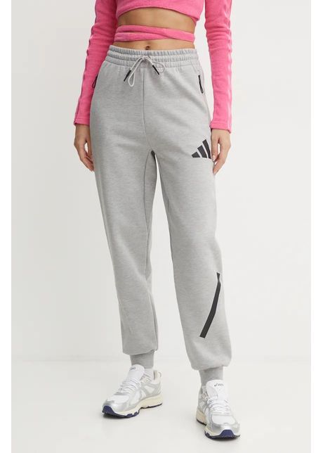 Adidas pantaloni de trening zne culoarea gri cu imprimeu jd9586