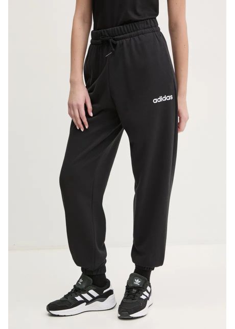 Adidas pantaloni essentials linear femei culoarea negru neted jc5948