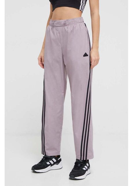 Adidas pantaloni femei culoarea violet cu model is3655