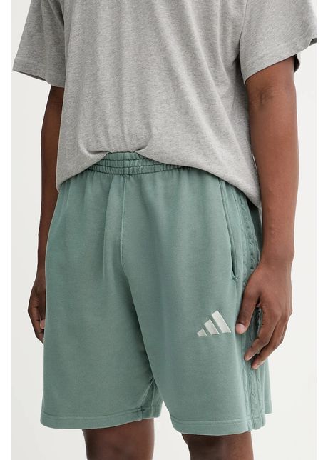 adidas pantaloni scurți din bumbac All SZN culoarea verde, JN0606