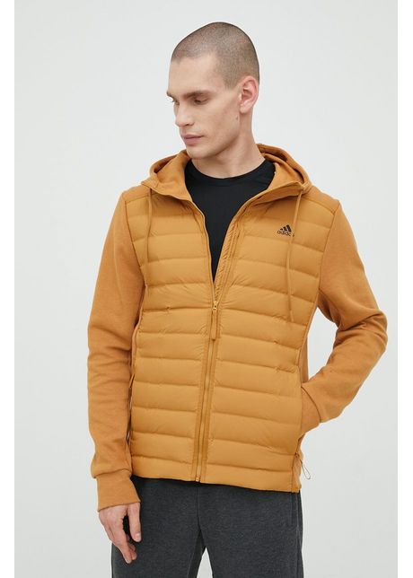 Adidas performance bluza varilite hybrid barbati culoarea maro