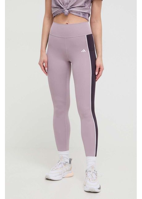 Adidas performance colan i de antrenament optime culoarea violet cu model in5888