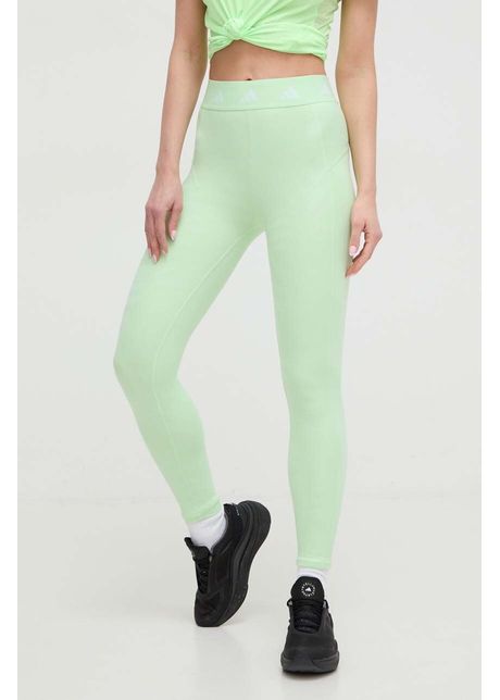 Adidas performance colan i de antrenament techfit culoarea verde cu model ir5643