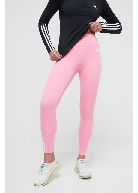 Adidas performance colan i de antrenament train essentials culoarea roz cu imprimeu is2164