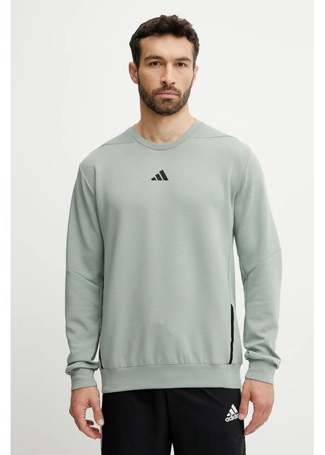 Adidas performance hanorac de antrenament designed for training culoarea verde uni ji8166