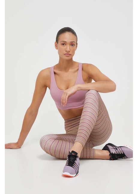 Adidas performance jambiere de yoga studio culoarea roz modelator