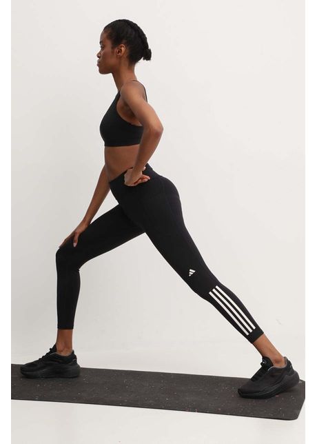 Adidas performance leggins de alergare daily run culoarea negru cu imprimeu il9870